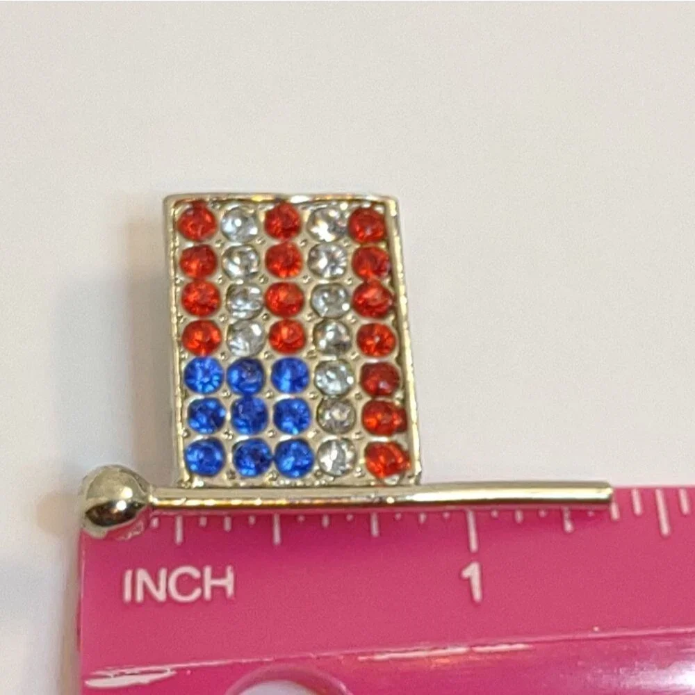 American Flag Lapel Pin USA Vintage
